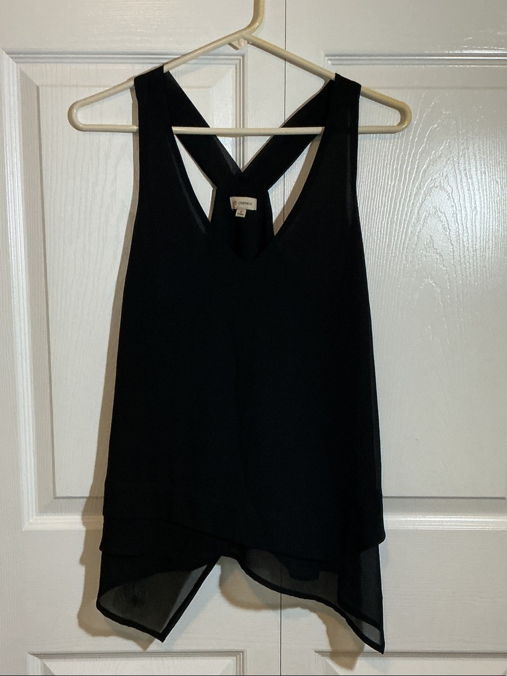 Daniel Cremieux Black Layered Racerback Tank